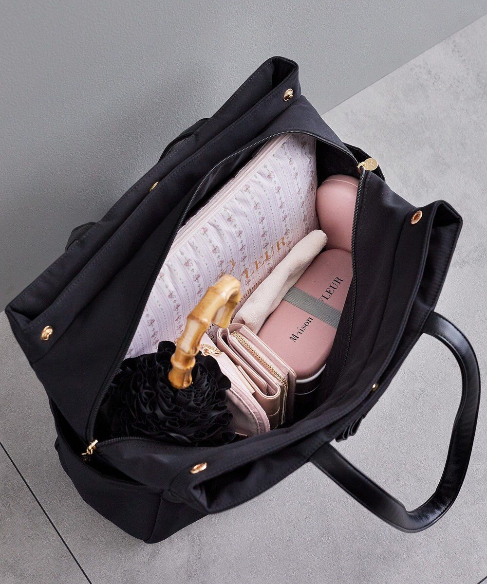 Maison de FLEUR EC限定撥水加工3ルームトートバッグ 