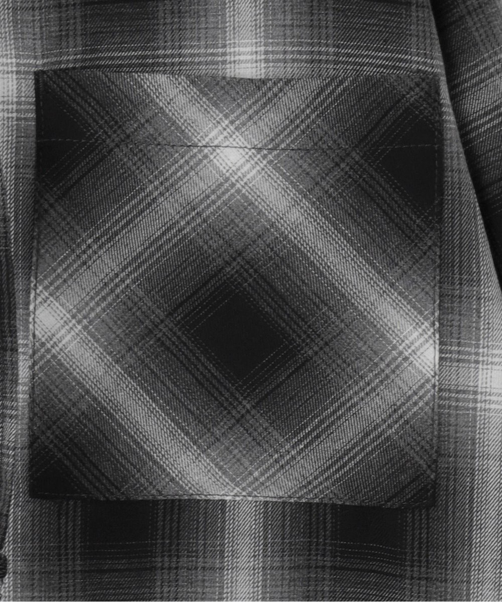 WEGO フードチェックBIGシャツ 