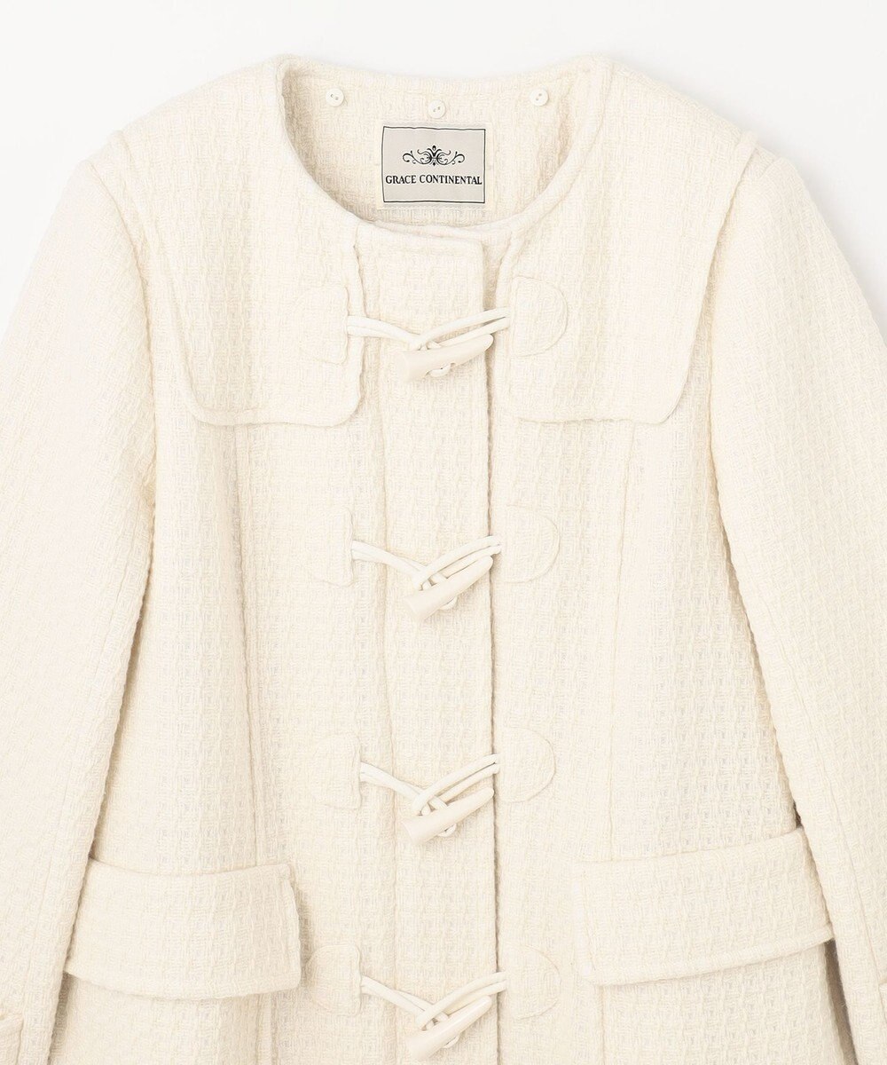 GRACE CONTINENTAL ファーフードダッフルコート 