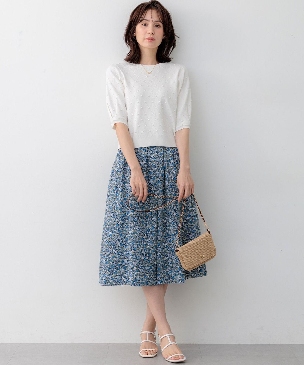 組曲 L 【先行予約・WEB限定】フラワーガーデンプリント スカート 