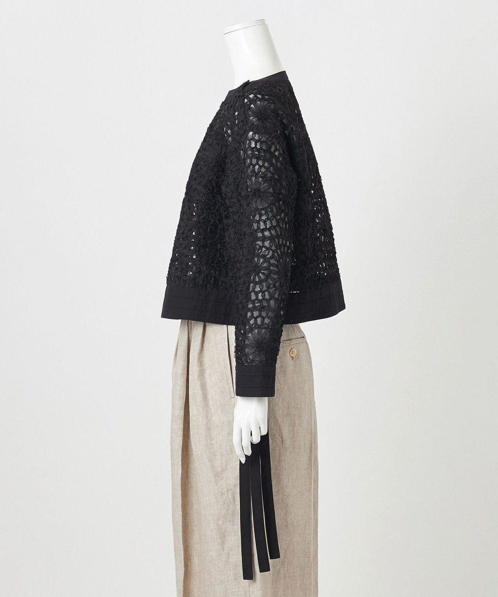 23区 【GOLD LABEL】オーガンジーテープエンブロイダリー ブラウス 