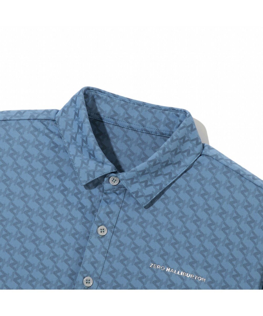 ZERO HALLIBURTON 【吸水速乾・UVケア】 ZHモノグラムジャガードポロシャツ ZHG-M5S6 82951 