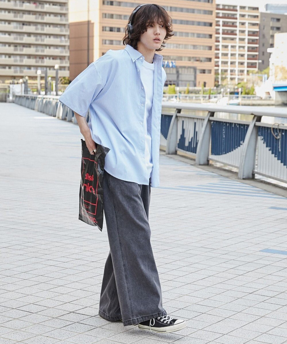 WEGO 【ユニセックス着用ITEM/シワになりにくい】イージーケアオックスフォードシャツ（S） 