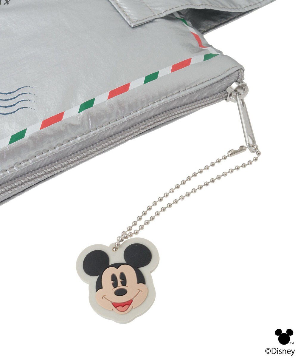 earth music&ecology 【予約】Disney/ミッキーチャーム付きレターモチーフポーチ 