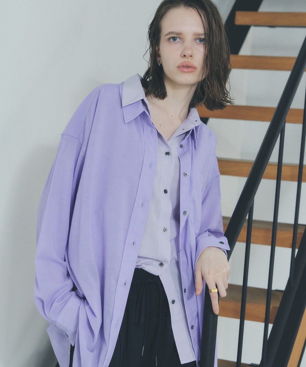 YECCA VECCA シアーレイヤードシャツ 