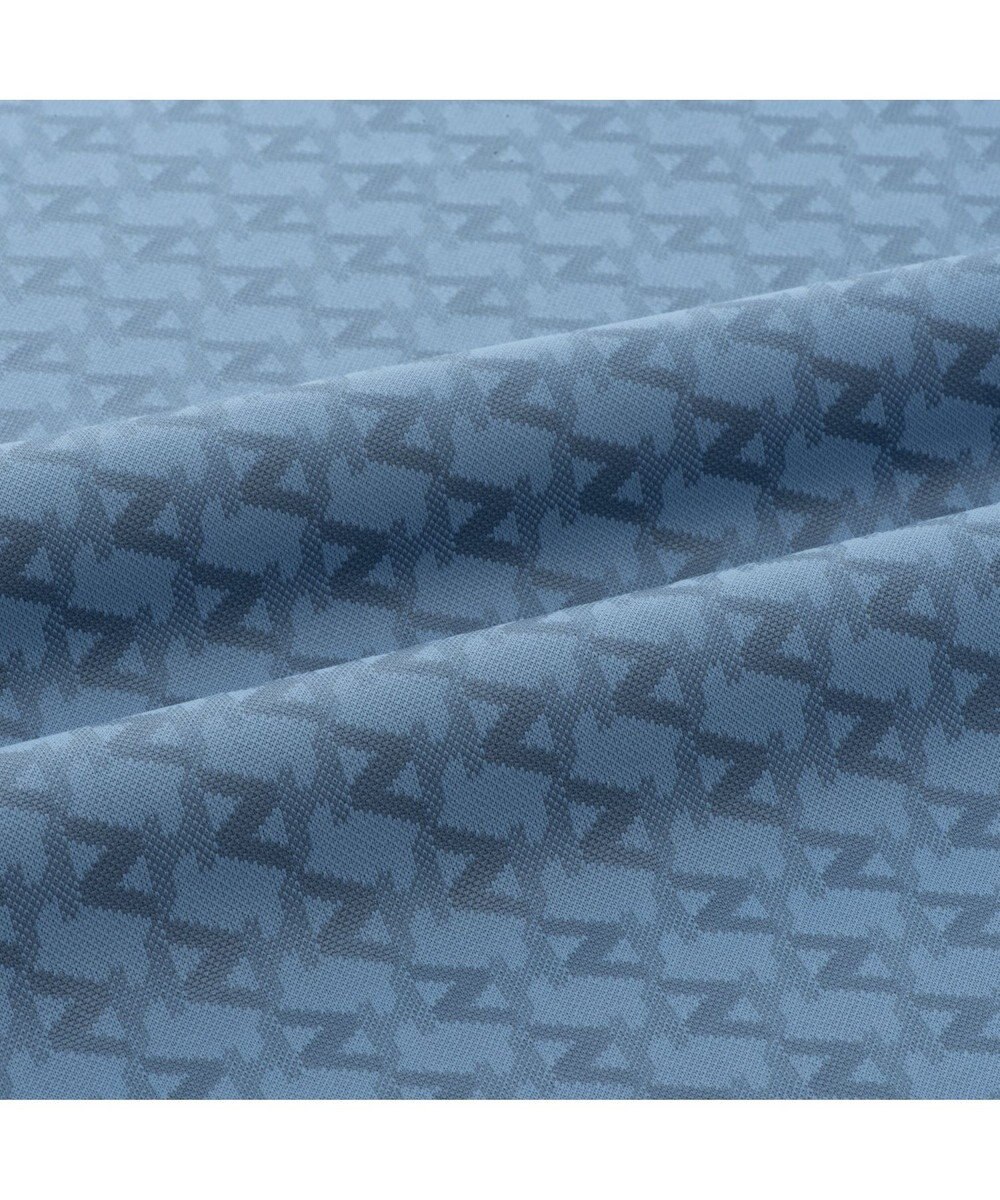 ZERO HALLIBURTON 【吸水速乾・UVケア】 ZHモノグラムジャガードポロシャツ ZHG-M5S6 82951 