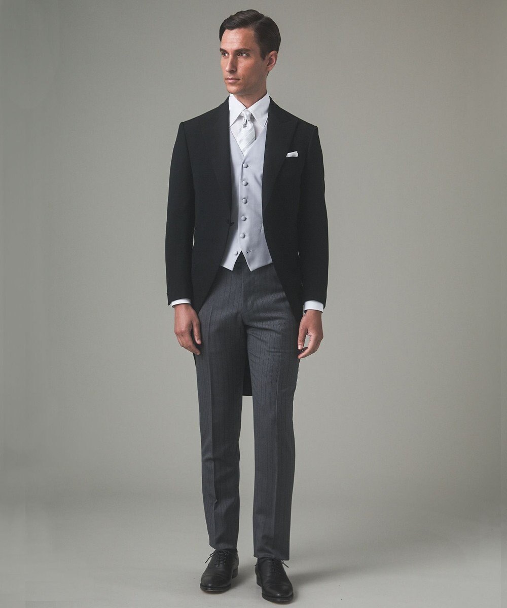 GOTAIRIKU 【WEAR BLACK】フォーマル用_ストライプ ネクタイ 