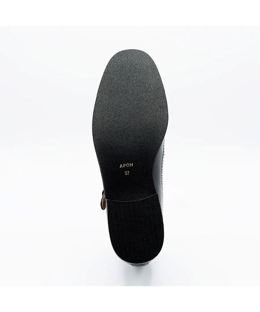 APOM 本革メリージェーンブローグシューズ 30 