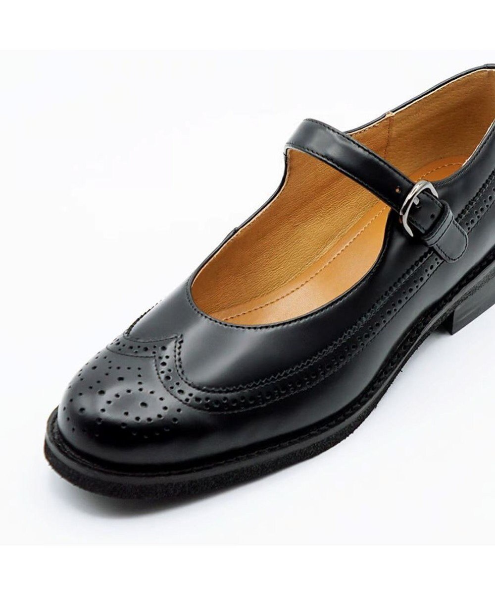 APOM 本革メリージェーンブローグシューズ 30 