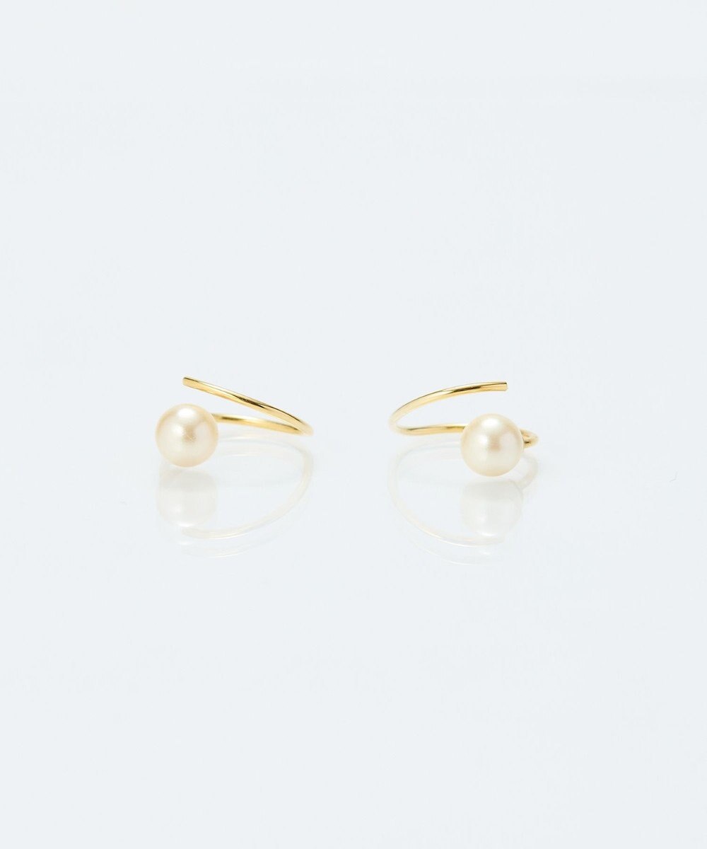 Phoebe 【金属アレルギー対応】ダブルループパールピアス/ニッケルフリー 