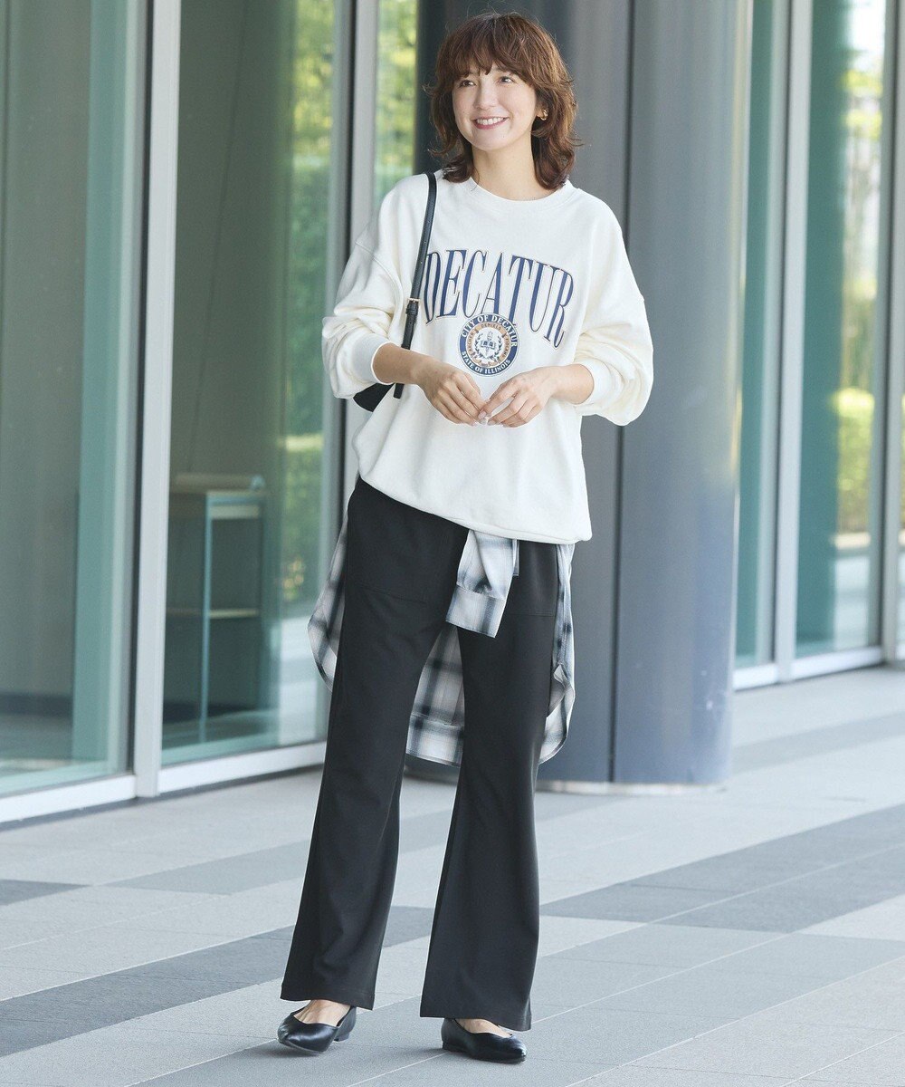 AMERICAN HOLIC カレッジロゴクラックプリント裏毛プルオーバー 