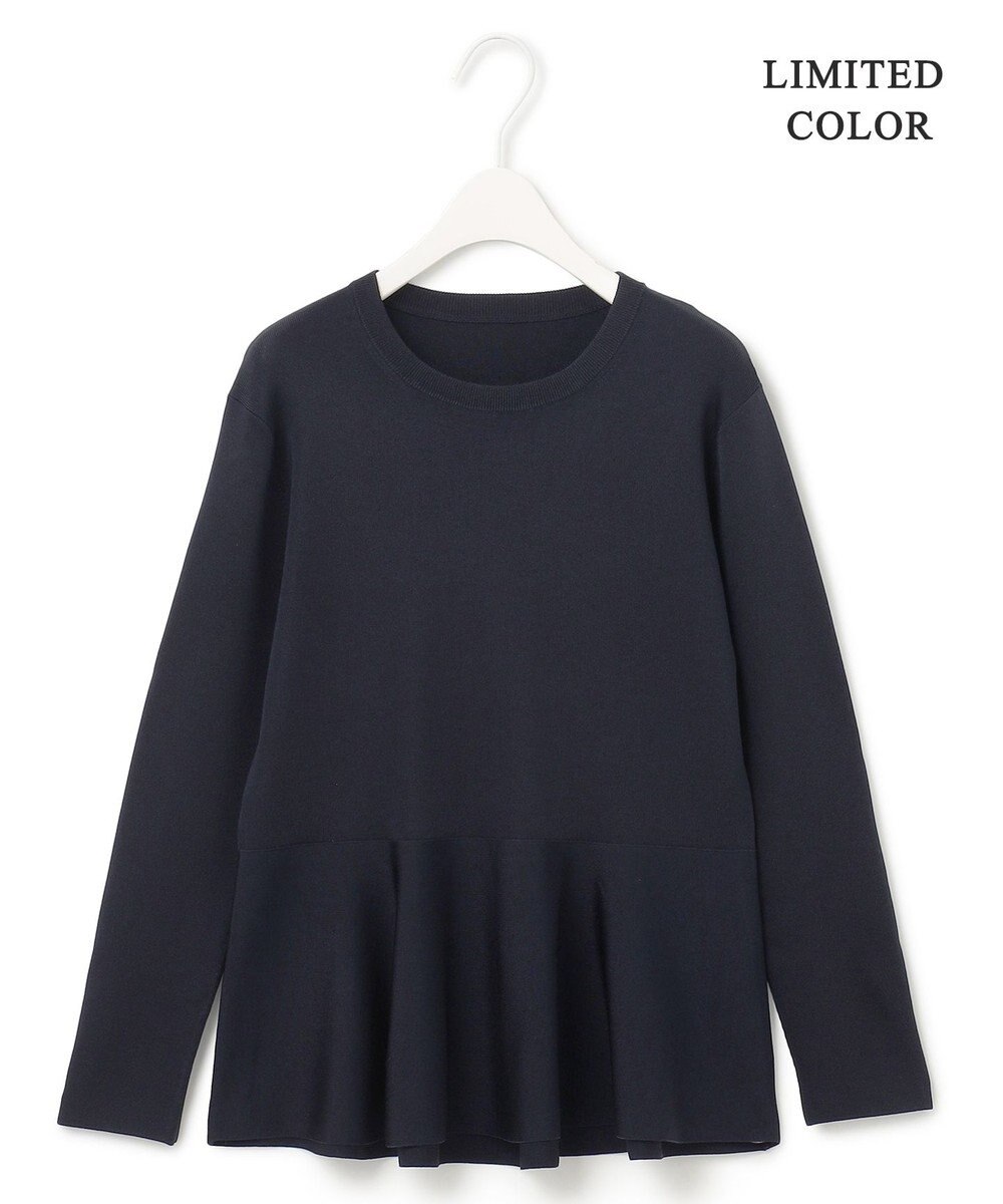 ICB 【洗える】シンセティックヤーン ペプラムニット 