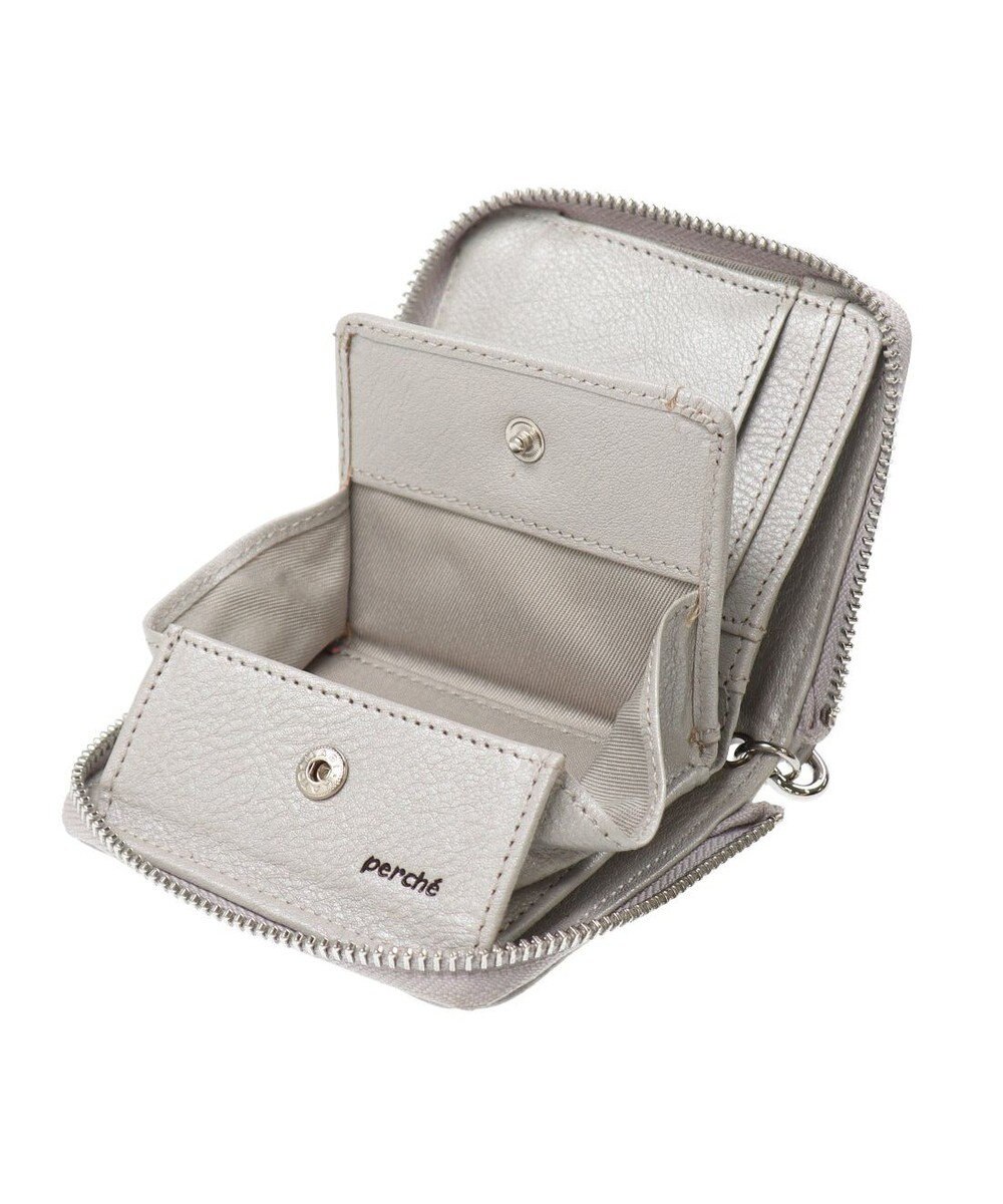 UNBILLION ペルケ perche / ドット型押しパームフィットストラップウォレット 