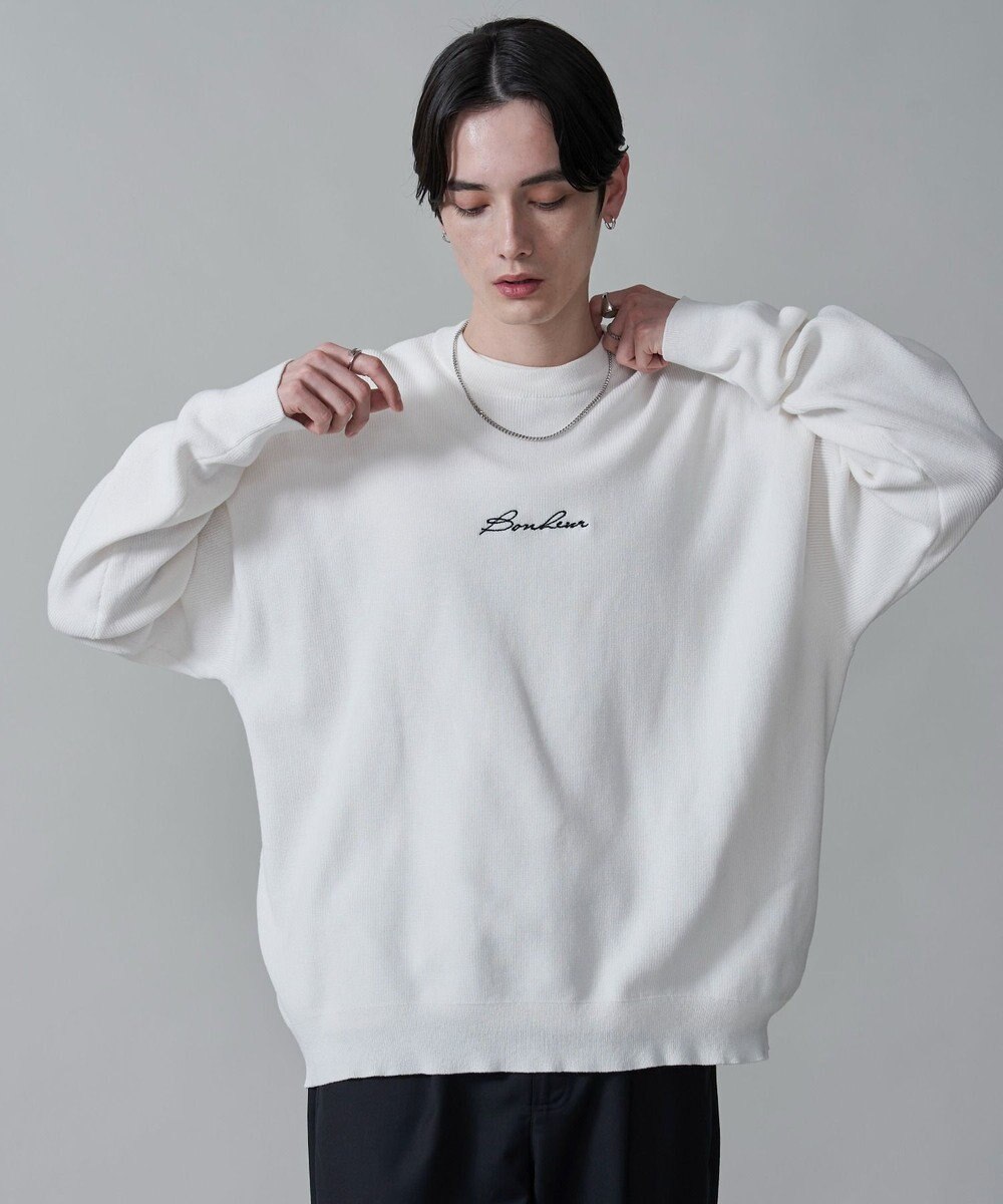 WEGO 【2点SET】アクセ付きワンポイントニットプルオーバー 