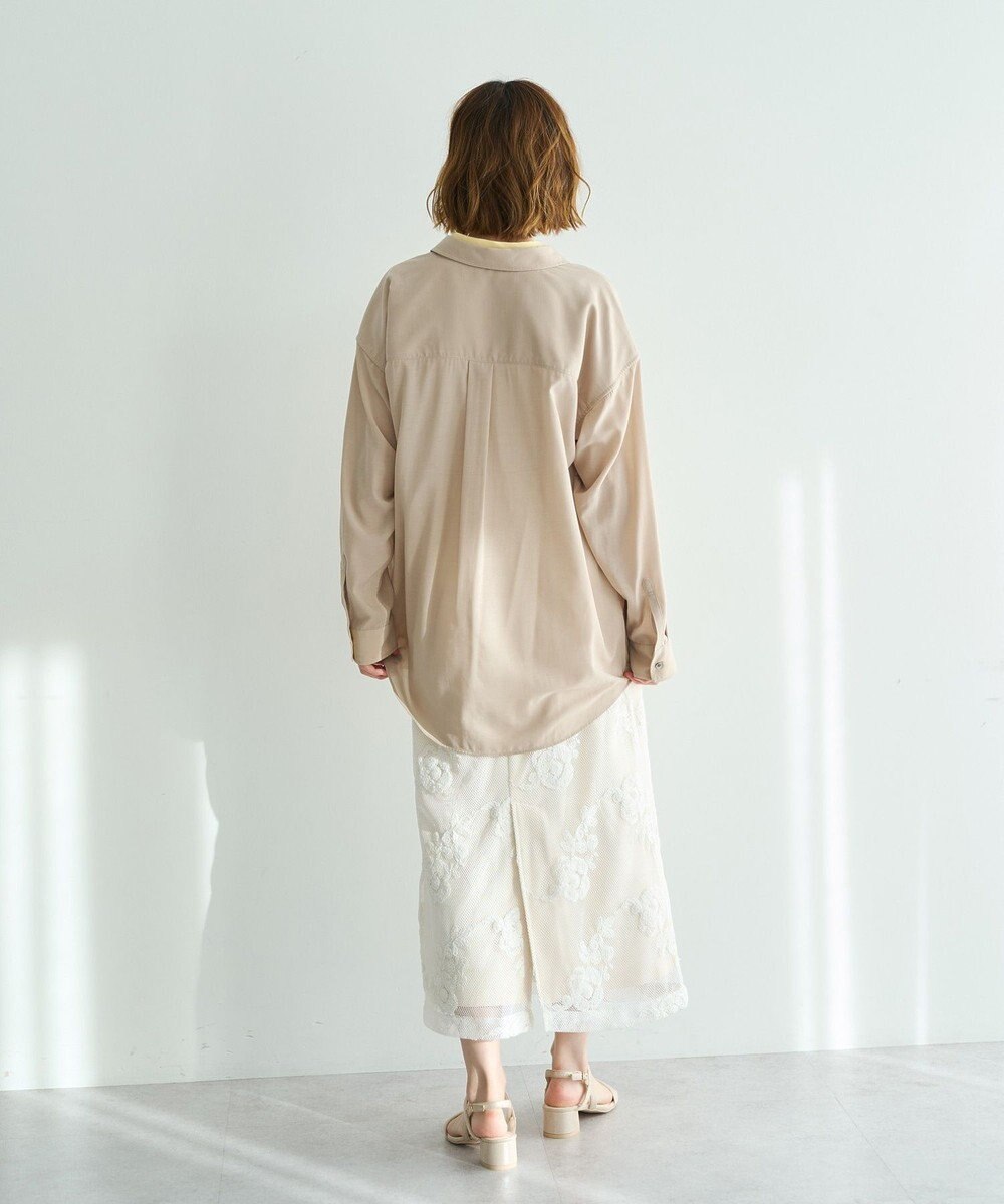 YECCA VECCA シアーレイヤードシャツ 