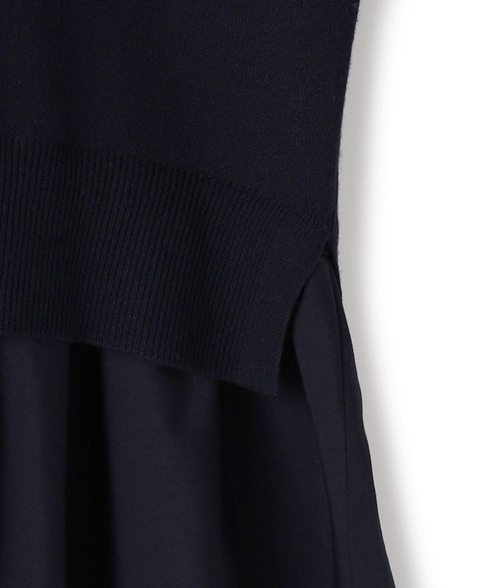 ICB レーヨンシルクストレッチブレンド ドッキングペプラムプルオーバー 