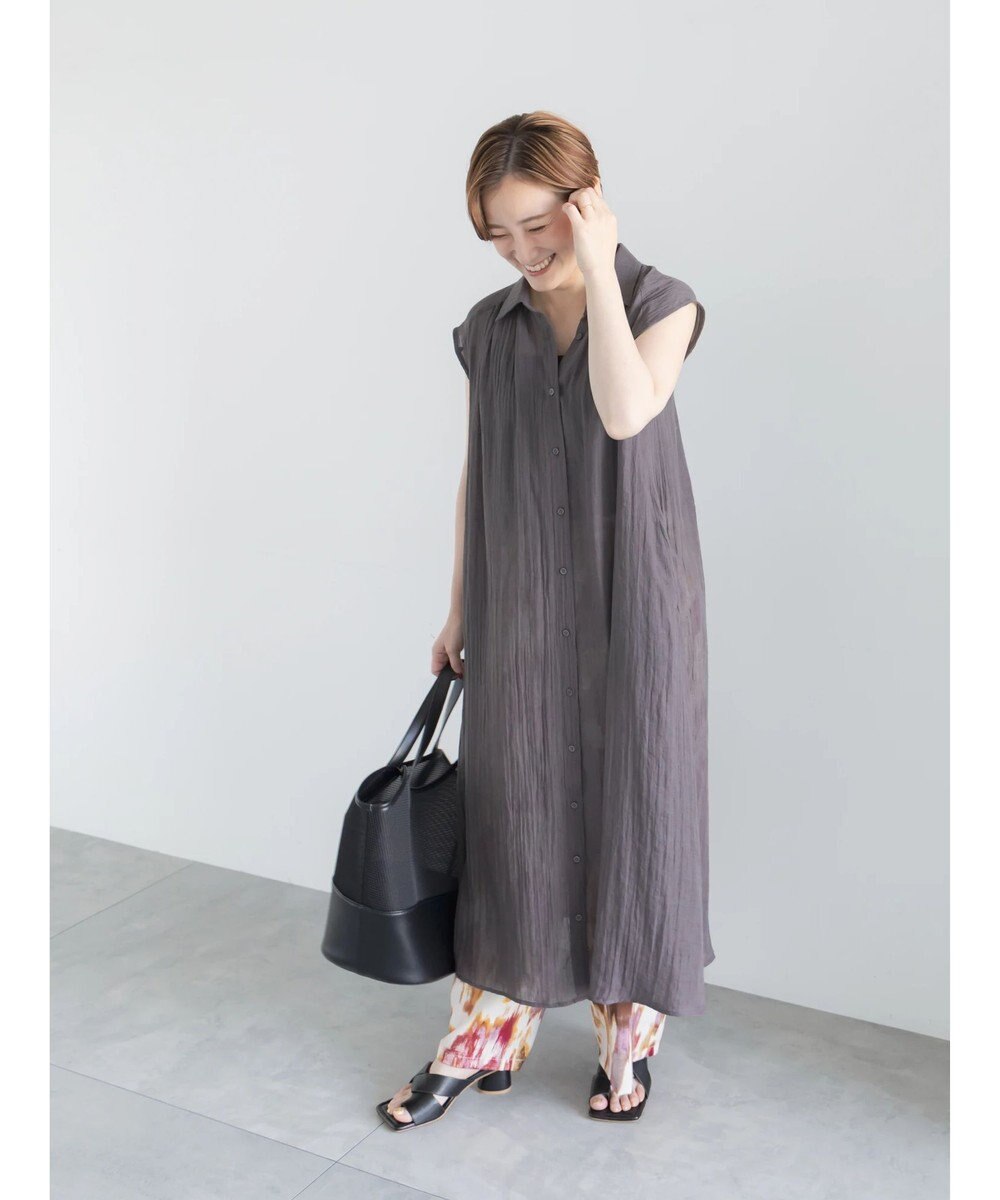 Te chichi シャンブレーボイルテントマキシワンピース 