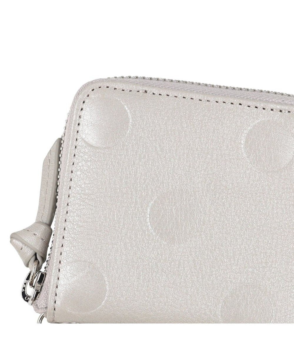 UNBILLION ペルケ perche / ドット型押しパームフィットストラップウォレット 