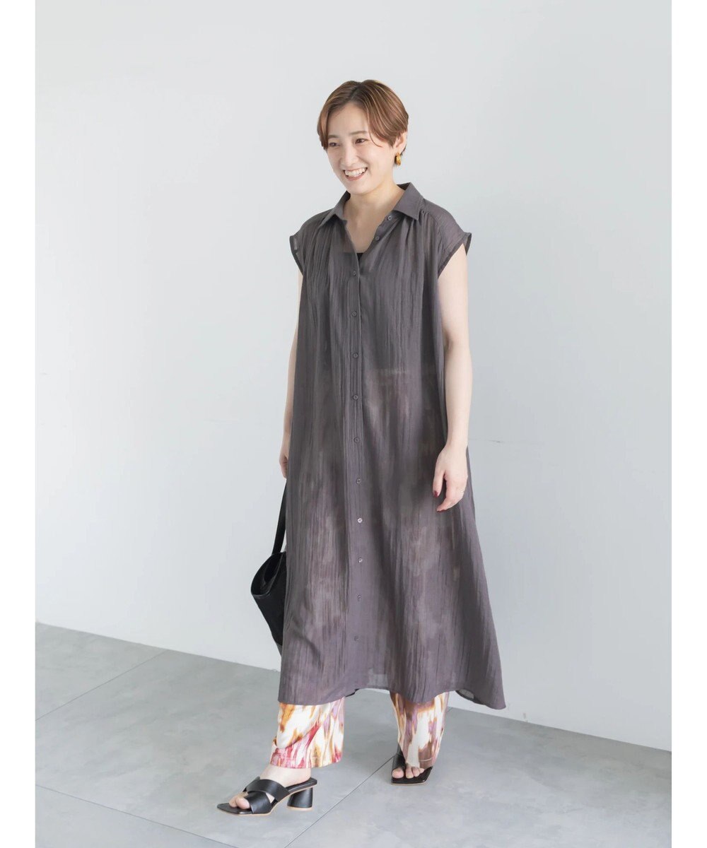 Te chichi シャンブレーボイルテントマキシワンピース 