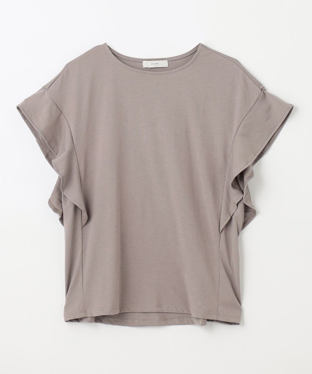 ANY 【接触冷感/UVケア/シワになりにくい】フレアスリーブ TブラウスⅡ 