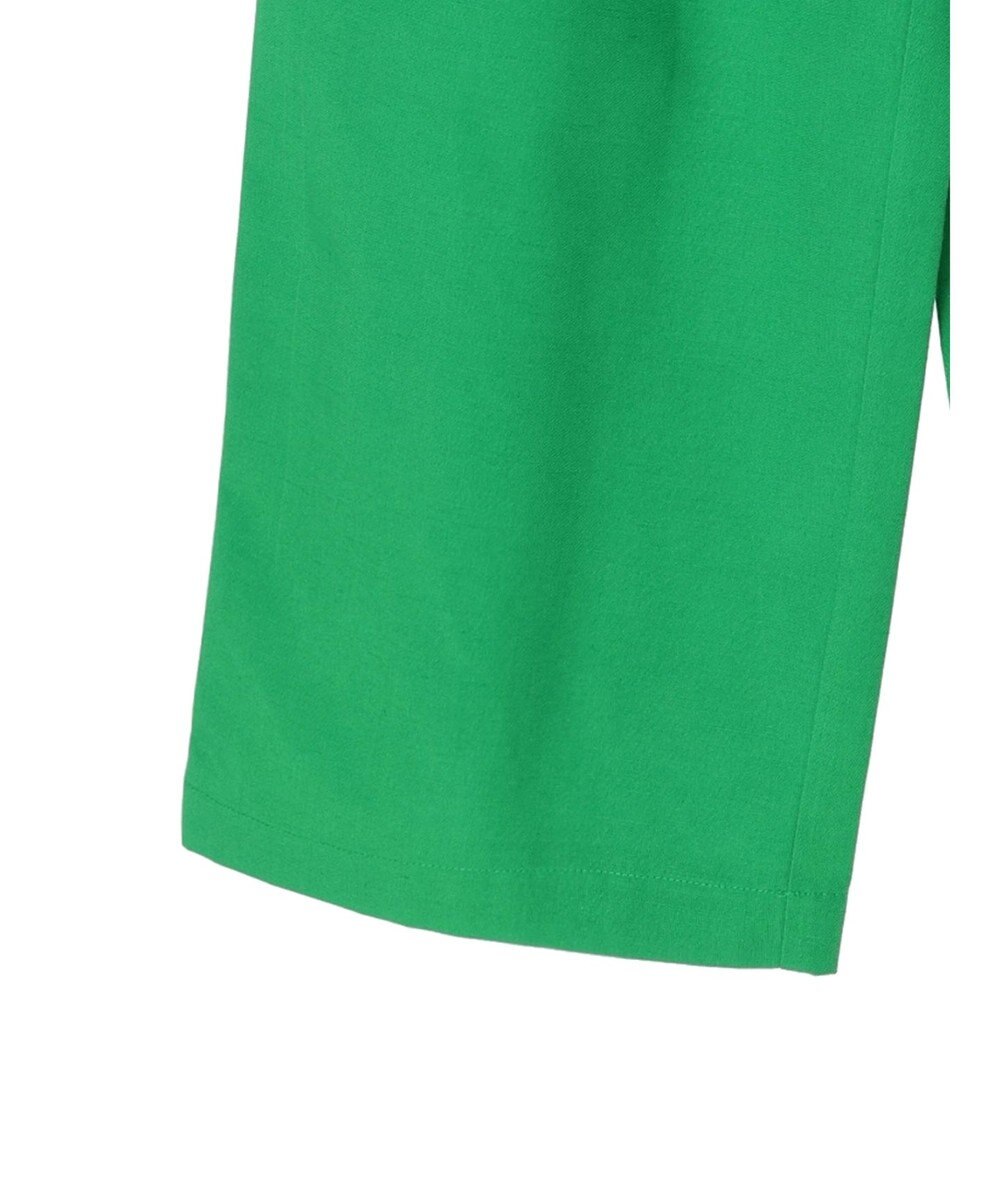 Green Parks 綿麻混リボン付ワイドパンツ 
