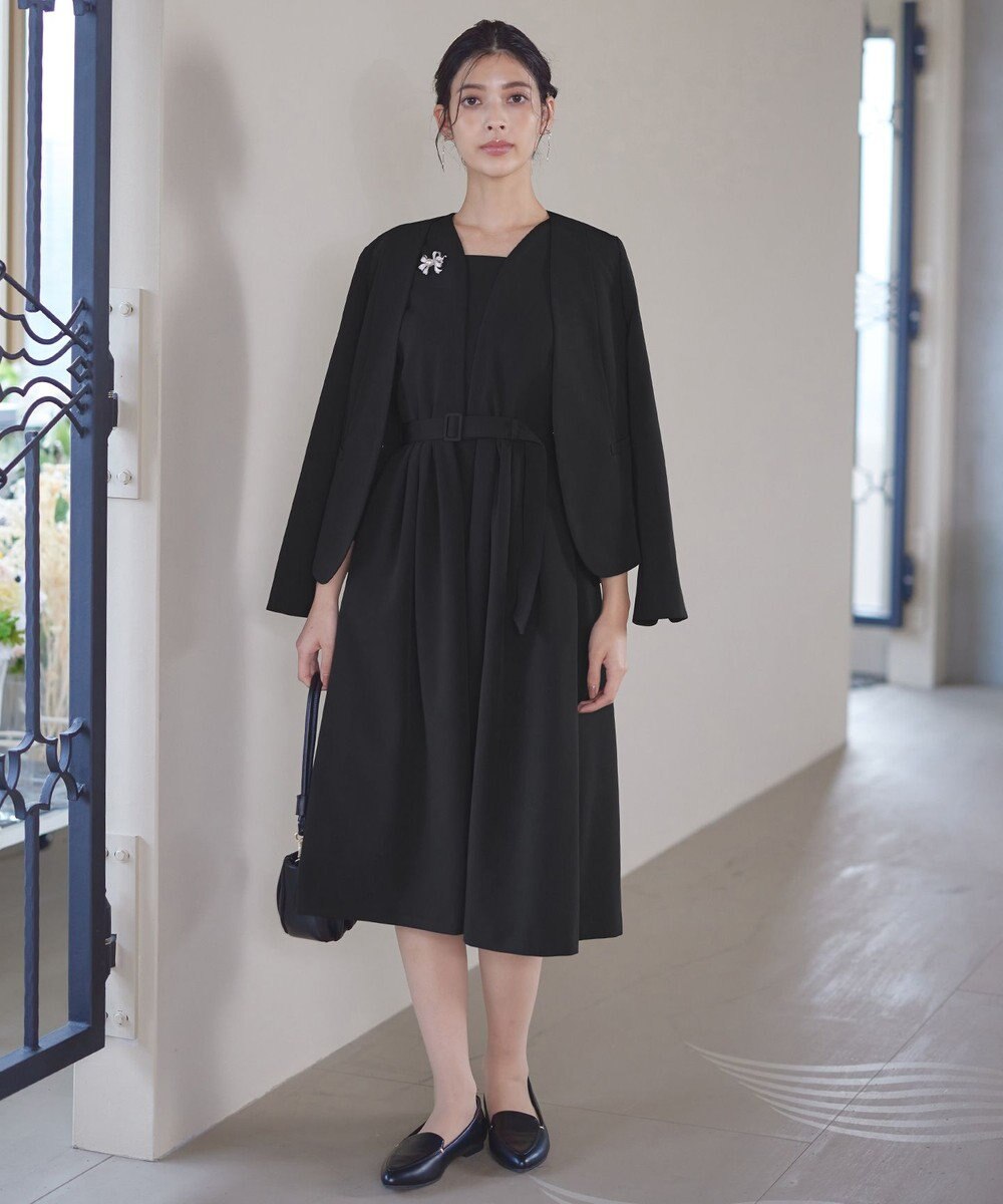 Tiaclasse L 【ダブルクロス・洗える】カラーレスジャケット 