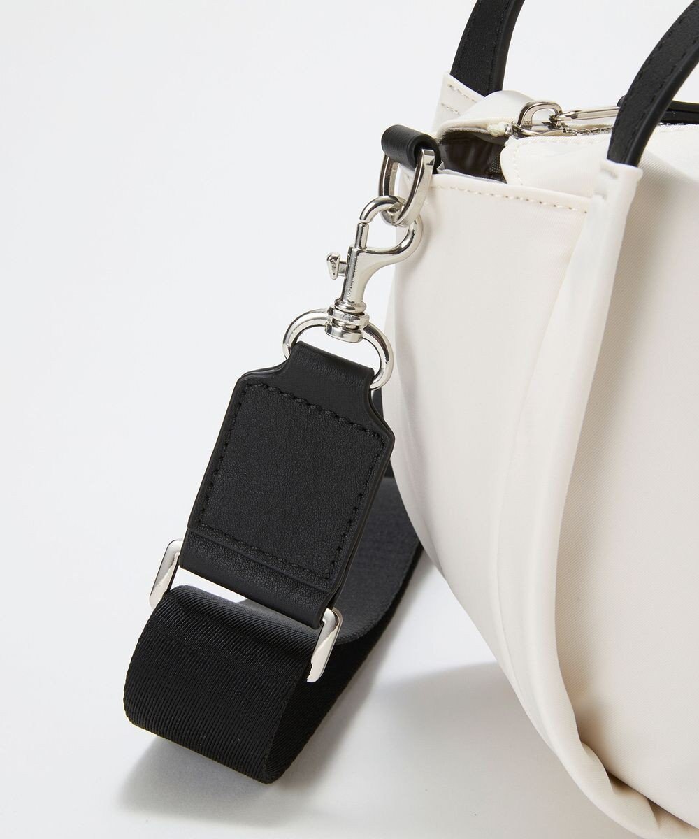 TOPKAPI 【Breath TOPKAPI】【撥水】ツヤ ナイロン ショルダー付き ラウンド トートバッグ 