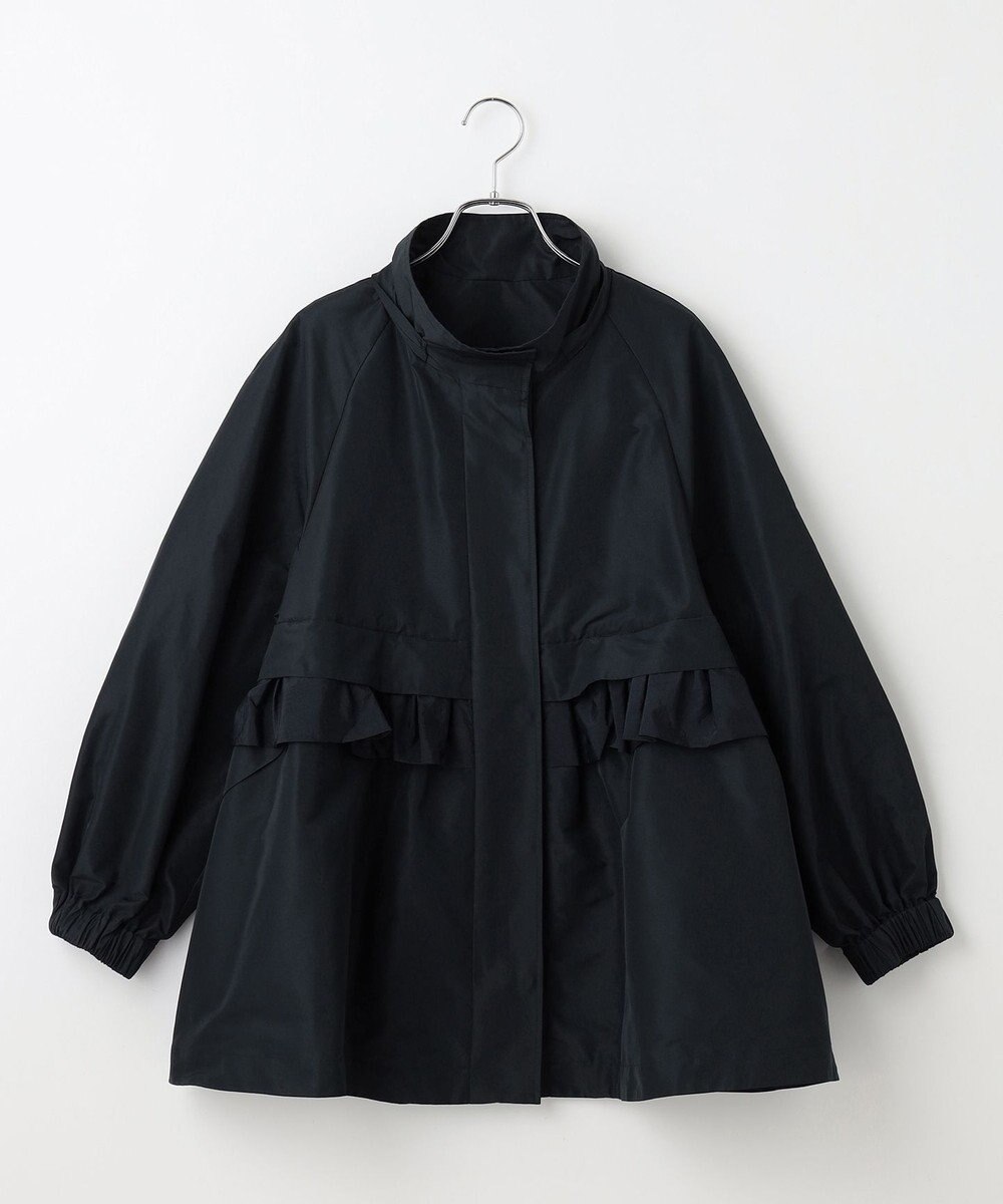 #Newans 【セレモニーにも】ラウンドフリルタフタブルゾン 