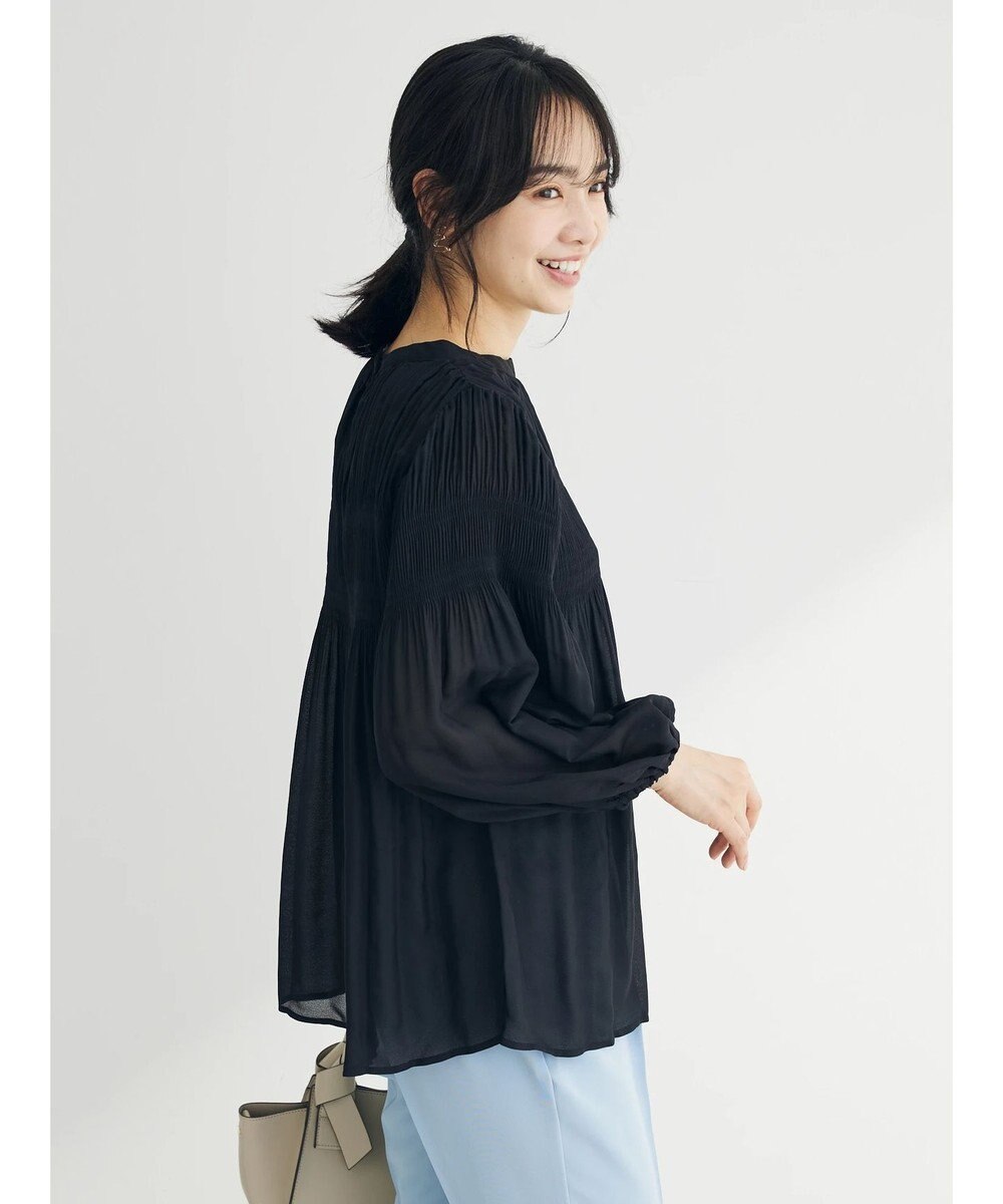 Green Parks マジョリカプリーツブラウス 