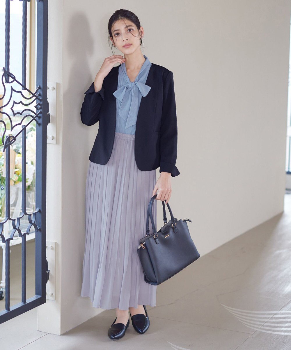 Tiaclasse L 【ダブルクロス・洗える】カラーレスジャケット 