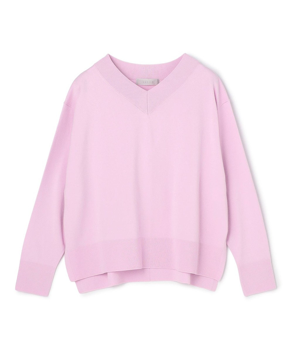 UNFILO L マイビューティニット Vネック 