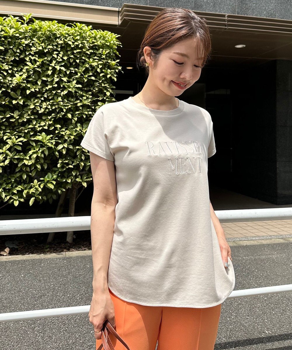 UNFILO 【UVケア/接触冷感】汗ジミ防止 撥水ロゴT 