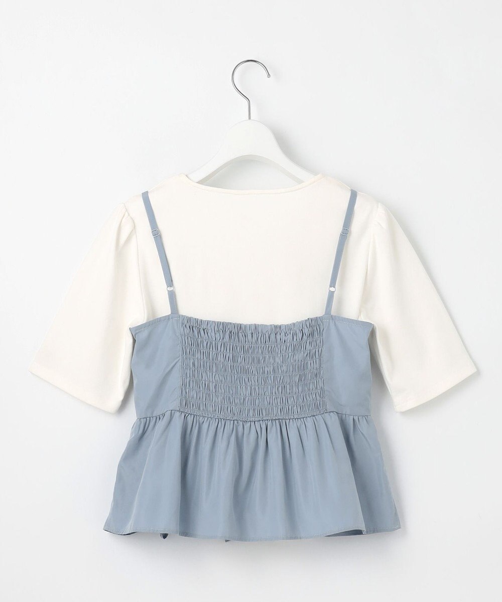 Feroux 【セットアップ対応・洗える】リボンタフタ ビスチェ カットソー 