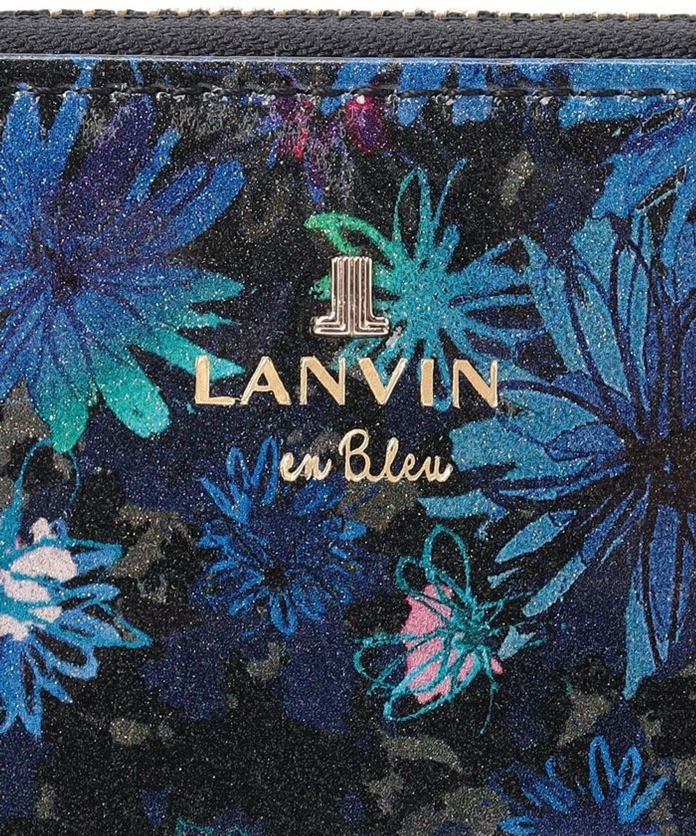 LANVIN en Bleu ブルーデイジー Lファスナー長財布 