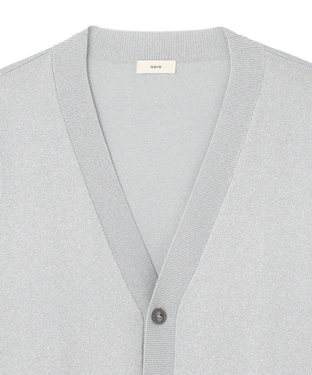 NAVE 【Nave・洗える】ラメニット カーディガン 