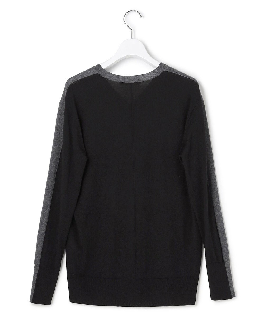 ICB L 【洗える】コンパクトファインウール Vネックニット 