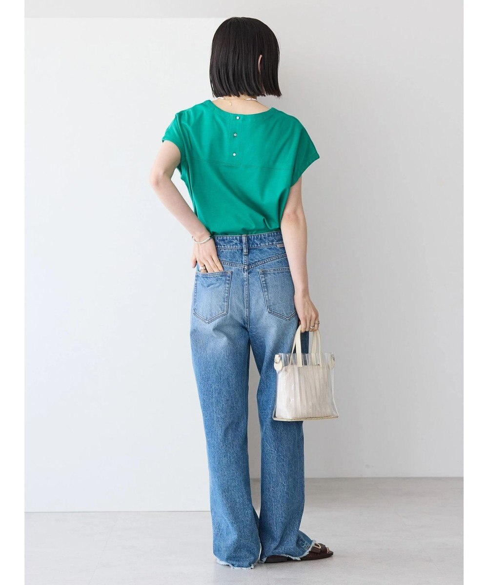 AMERICAN HOLIC バックボタンフレンチスリーブプルオーバー 