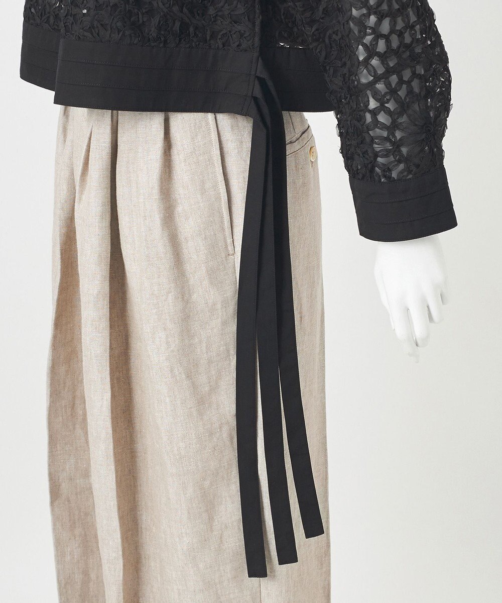 23区 【GOLD LABEL】オーガンジーテープエンブロイダリー ブラウス 