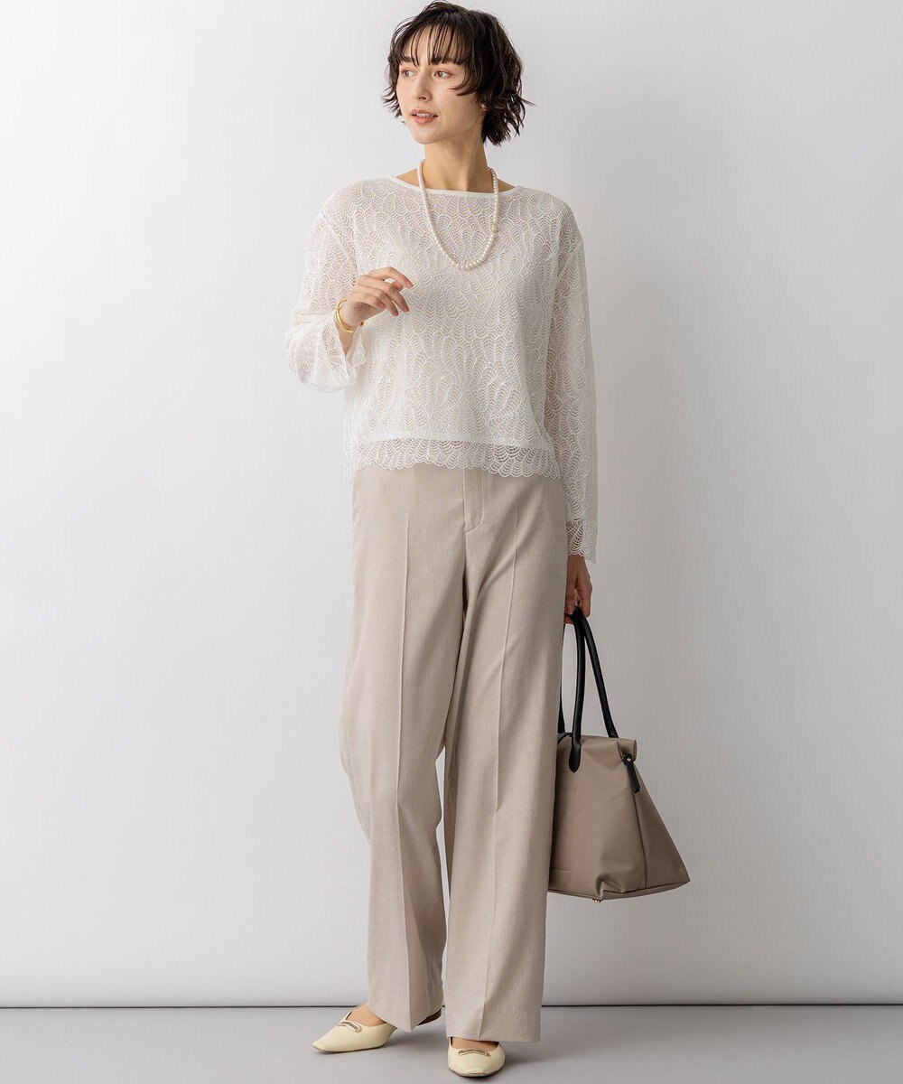 23区 L 【先行予約】ラッセルレース 2WAY ニット 