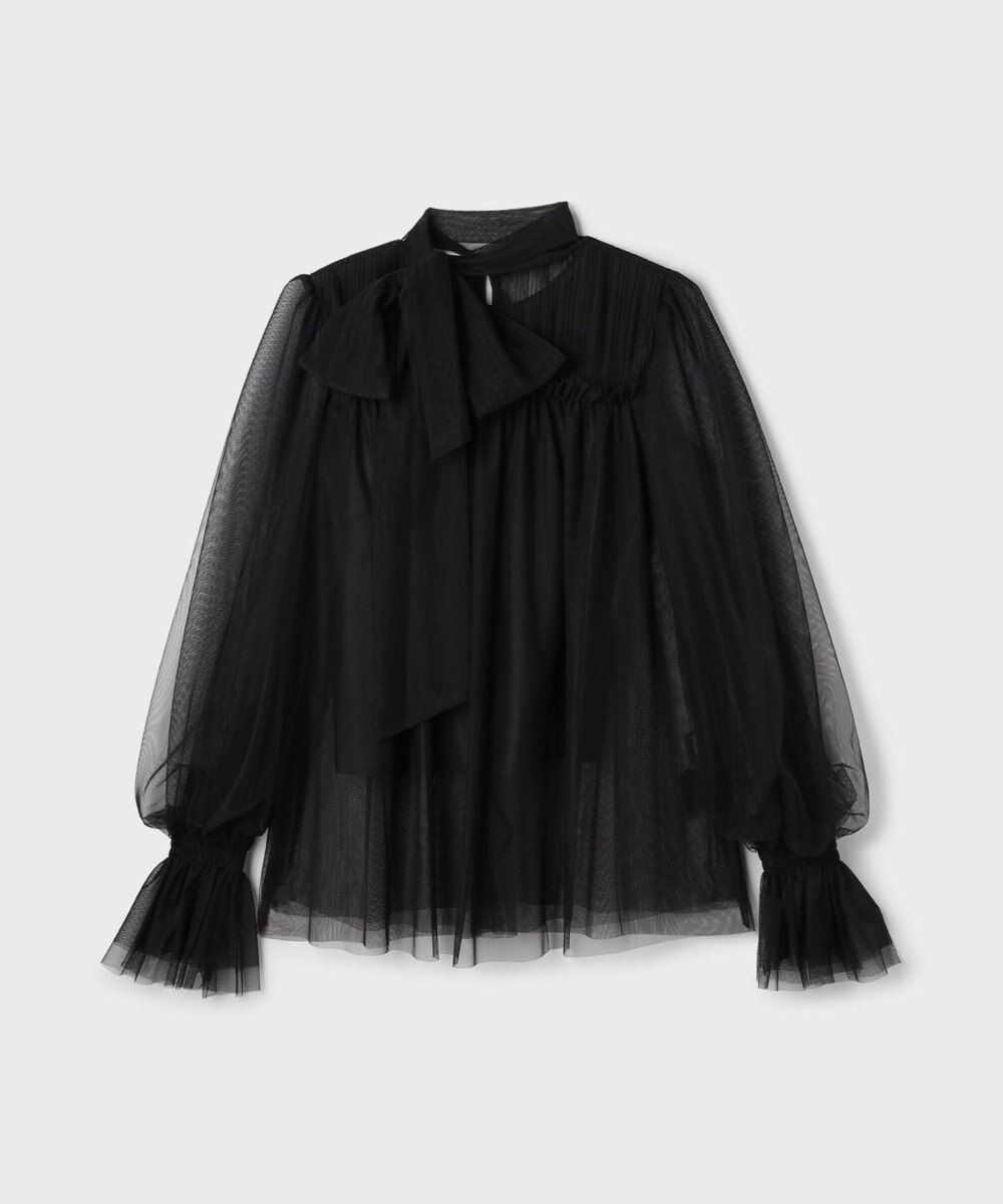 GRACE CONTINENTAL チュールタイブラウス 