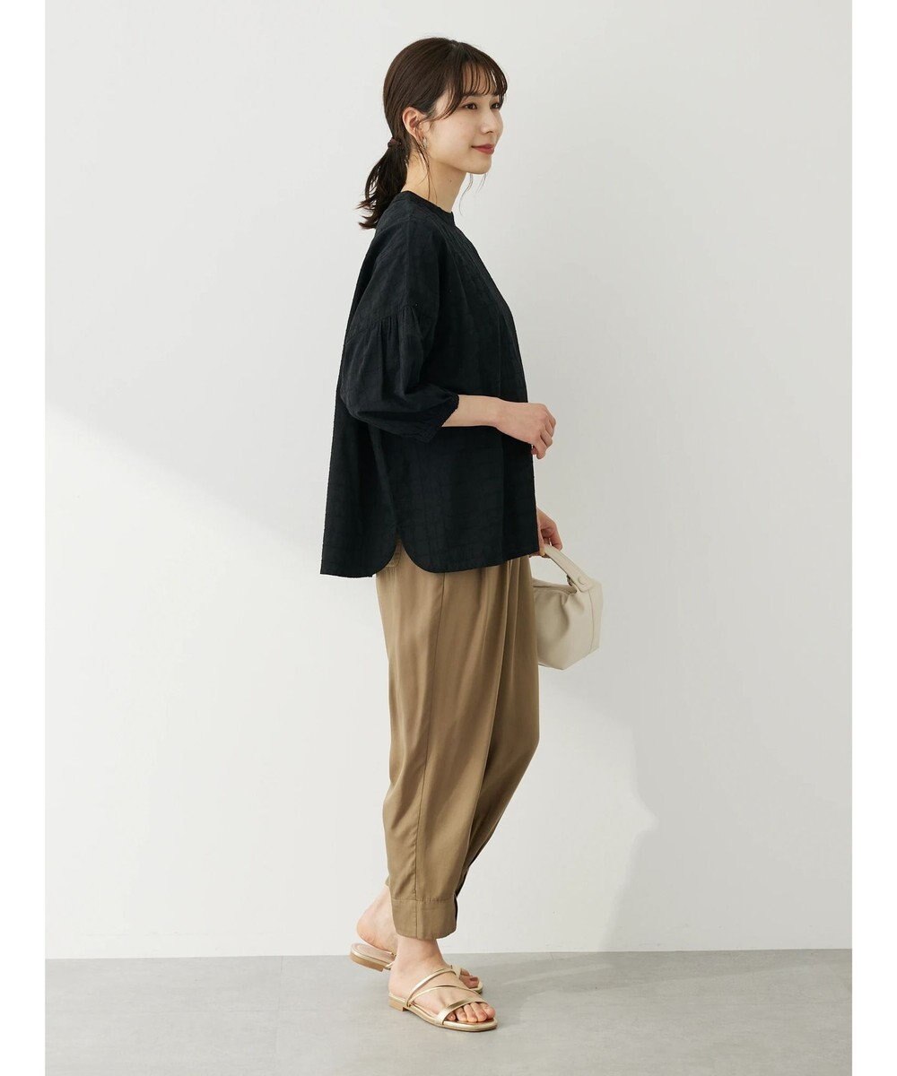 Green Parks Ｉ　ＳＥＴ２点　刺繍７分袖ブラウス＋タンクトップ 