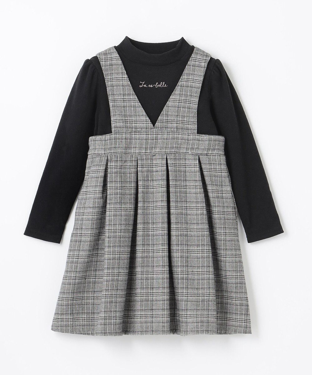 ANY KIDS ドッキングチェックワンピース 