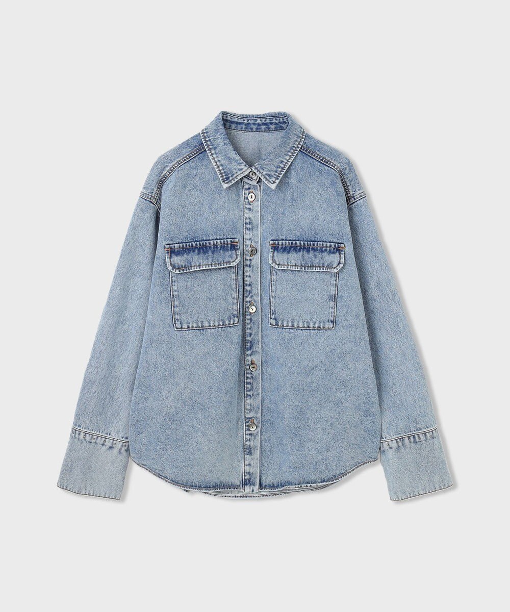 GRACE CONTINENTAL スタッズデニムシャツ 