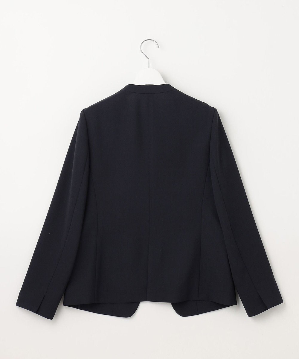 23区 【セットアップ対応/洗える】ドライツイル ノーカラー ジャケット 