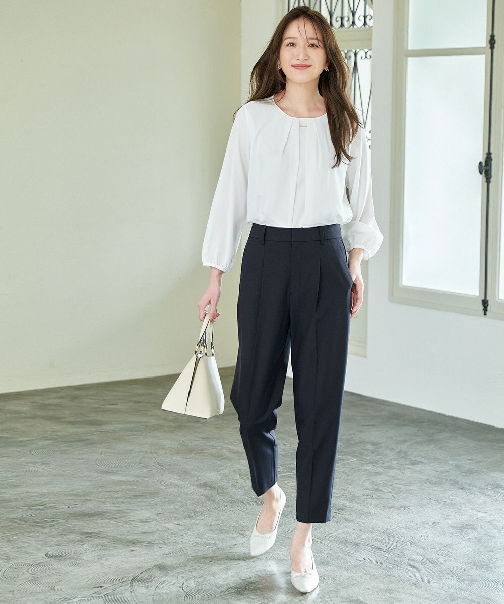 ANY 【洗濯機可】フロントタックブラウス 