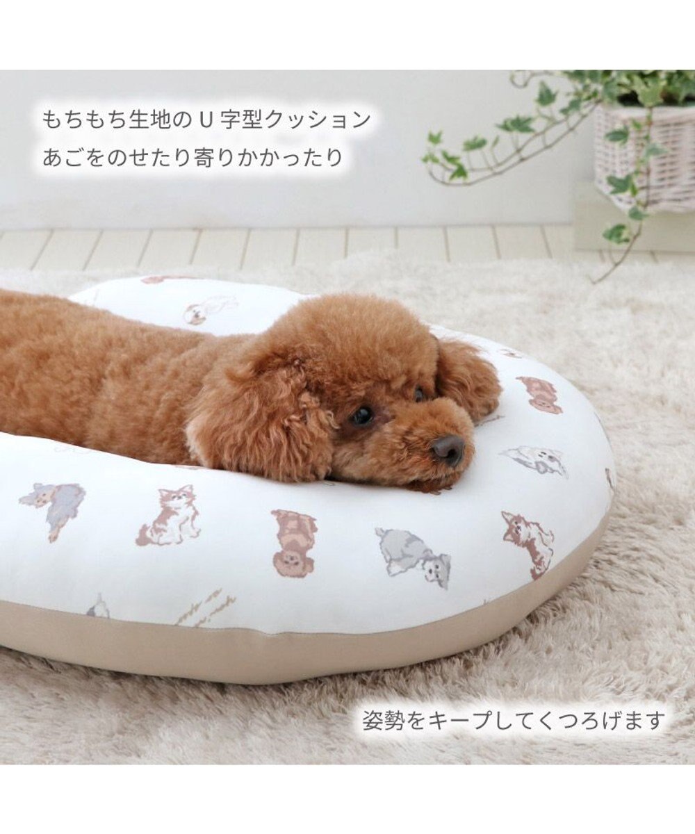 PET PARADISE ペットパラダイス makokoro あごのせクッション 《わんちゃん柄》 