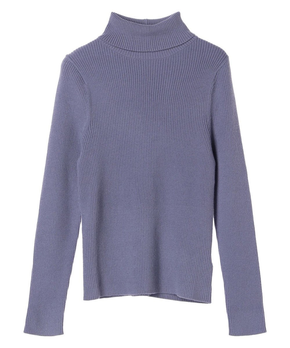 earth music&ecology やわらかタッチリブタートルネックプルオーバー 