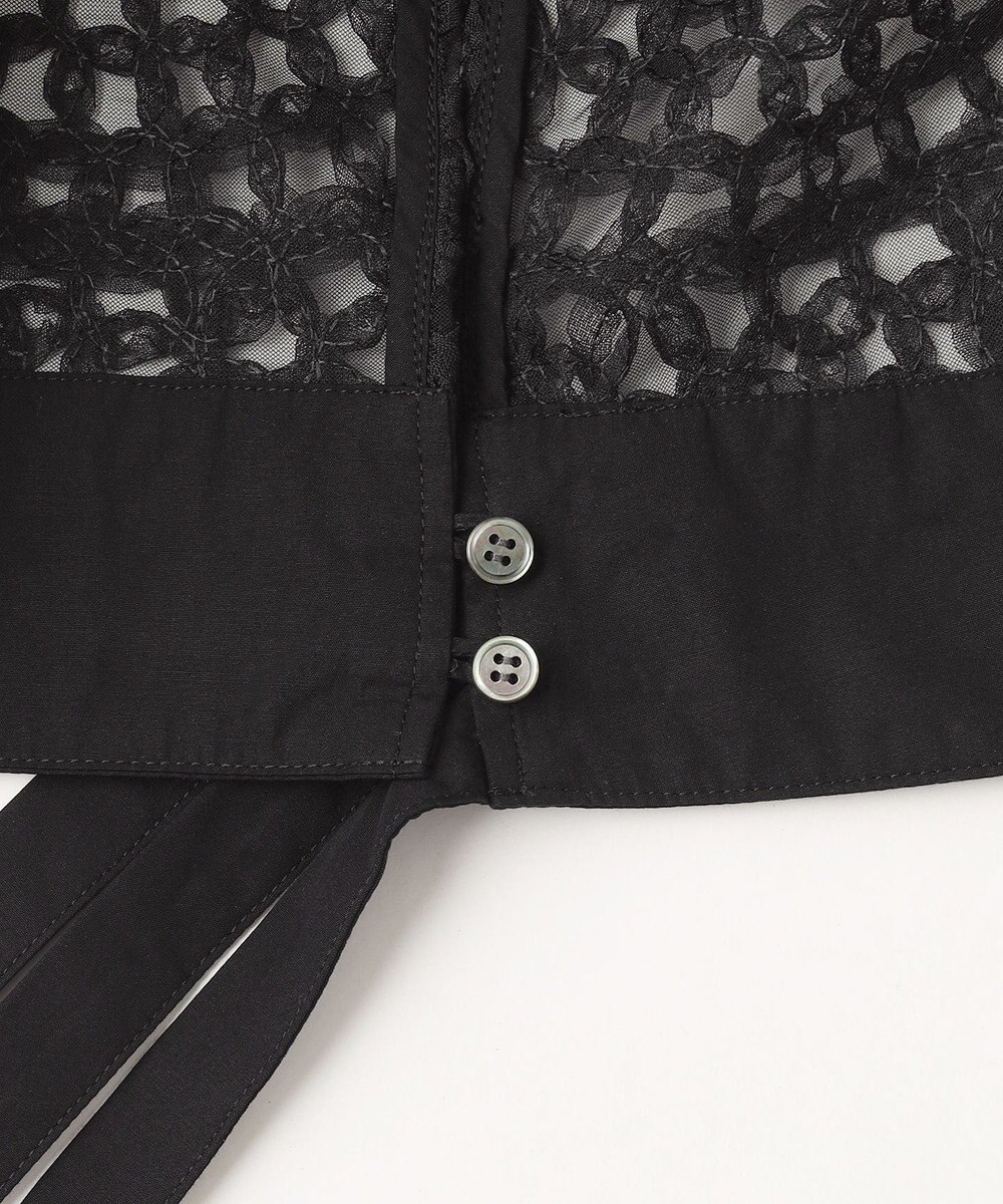 23区 【GOLD LABEL】オーガンジーテープエンブロイダリー ブラウス 