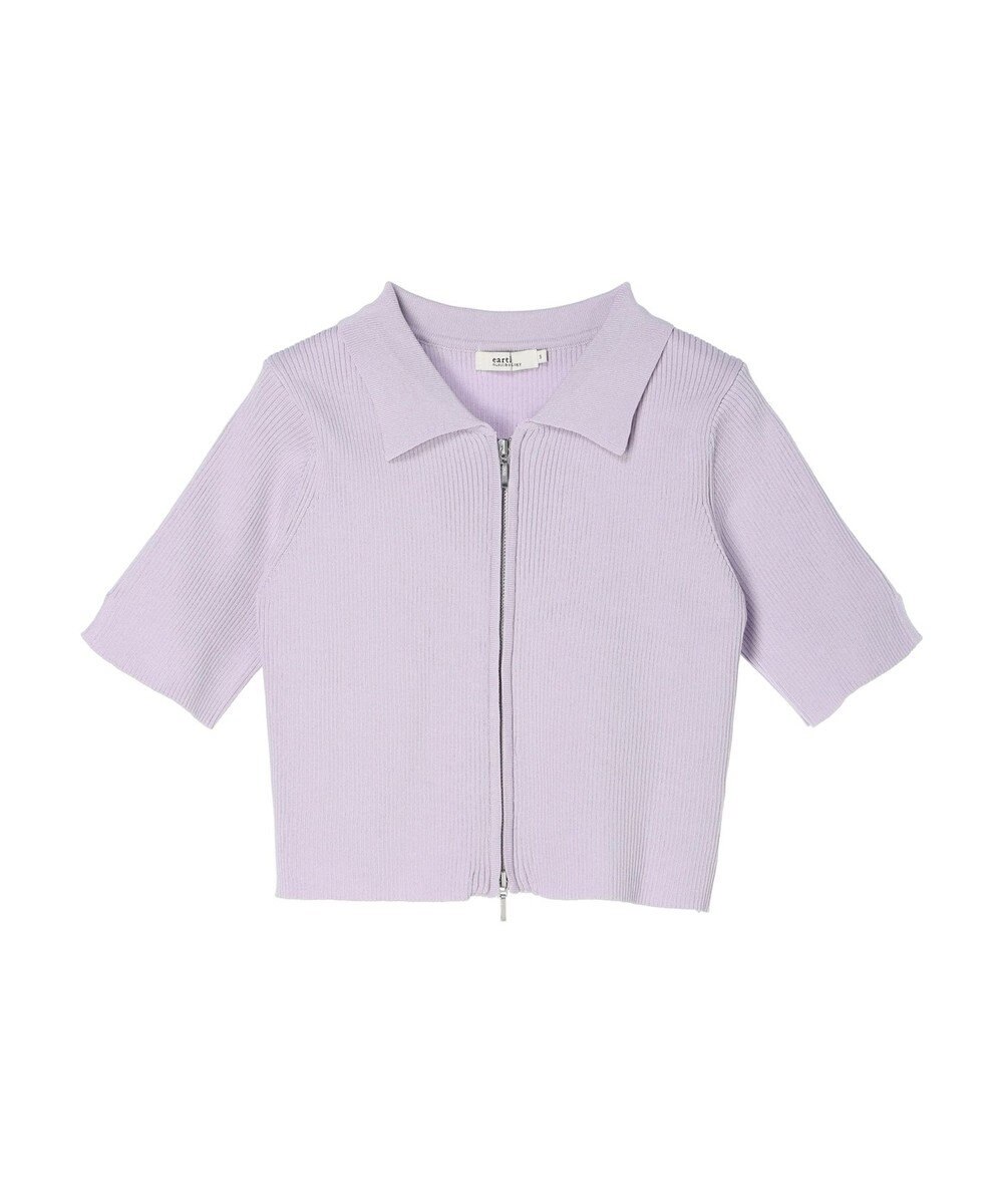 earth music&ecology 衿付きダブルＺＩＰカーディガン 