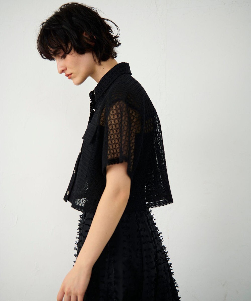 GRACE CONTINENTAL ラッセルメッシュシャツ 